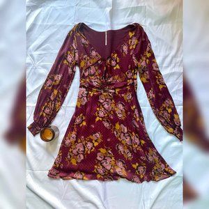 Free People Morning Light Floral Mini Dress
